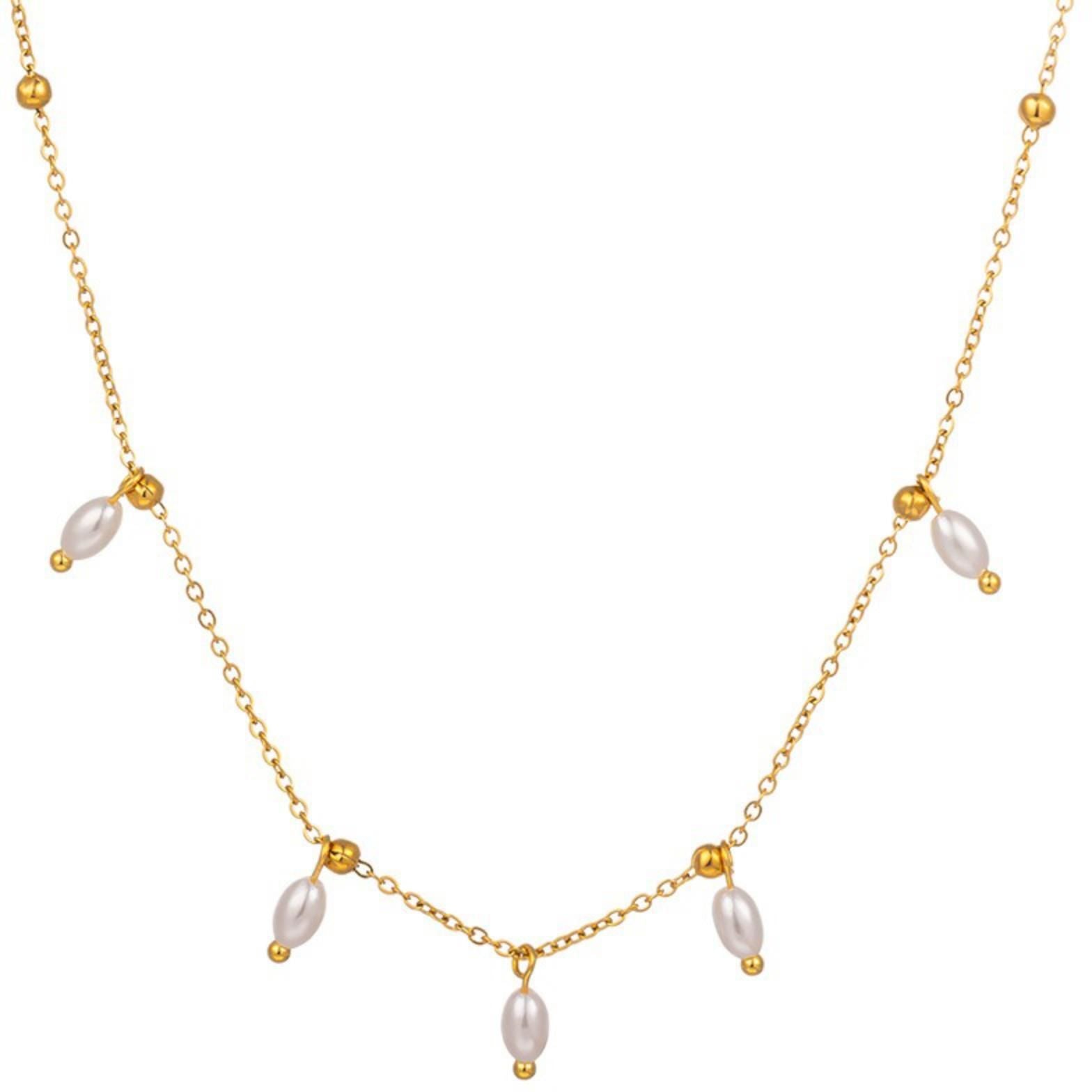 MYKI Comely Stainless Steel Necklace (MK832G-SSYI)
