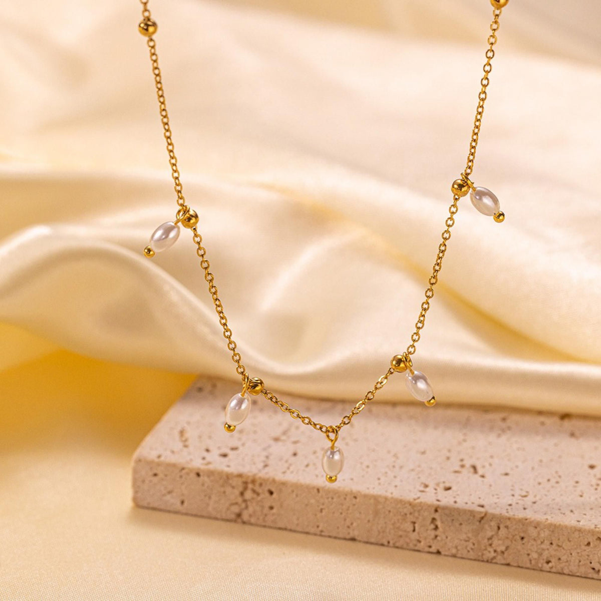 MYKI Comely Stainless Steel Necklace (MK832G-SSYI)