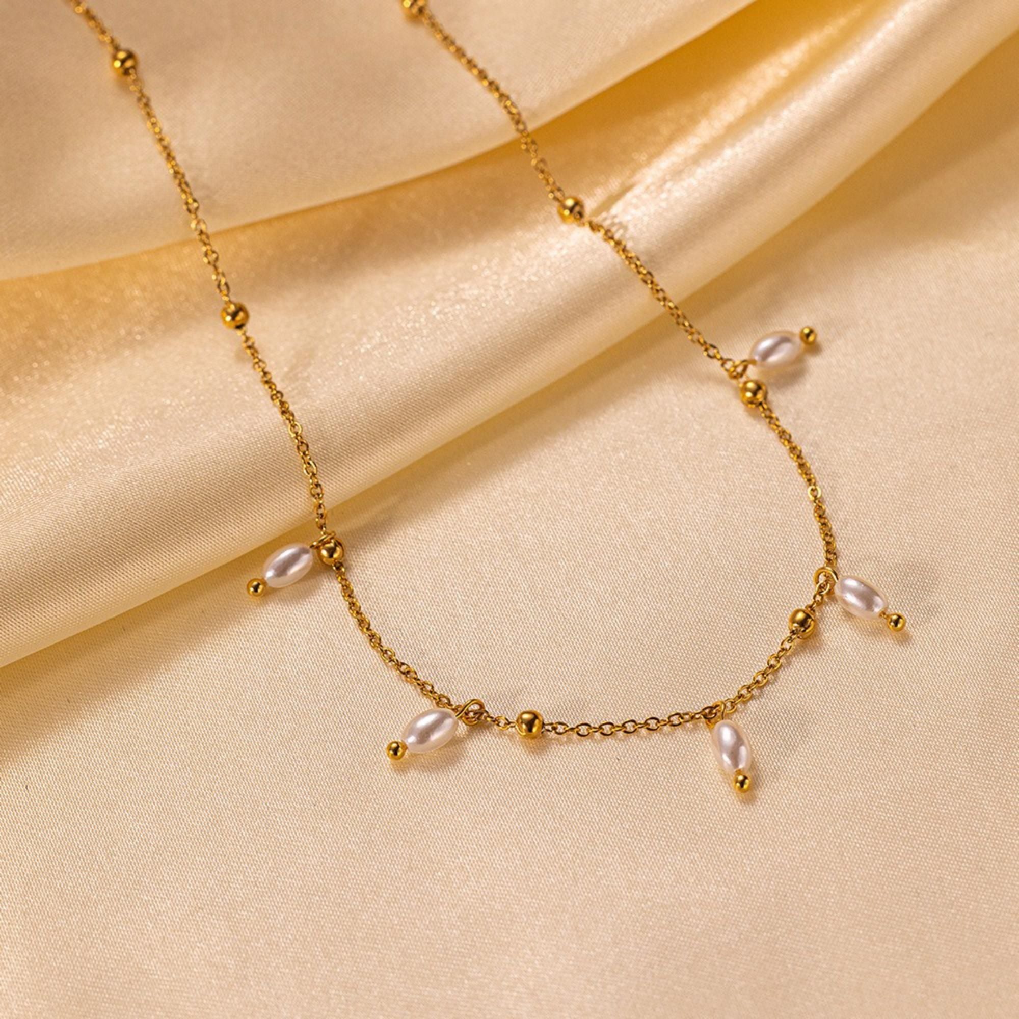 MYKI Comely Stainless Steel Necklace (MK832G-SSYI)
