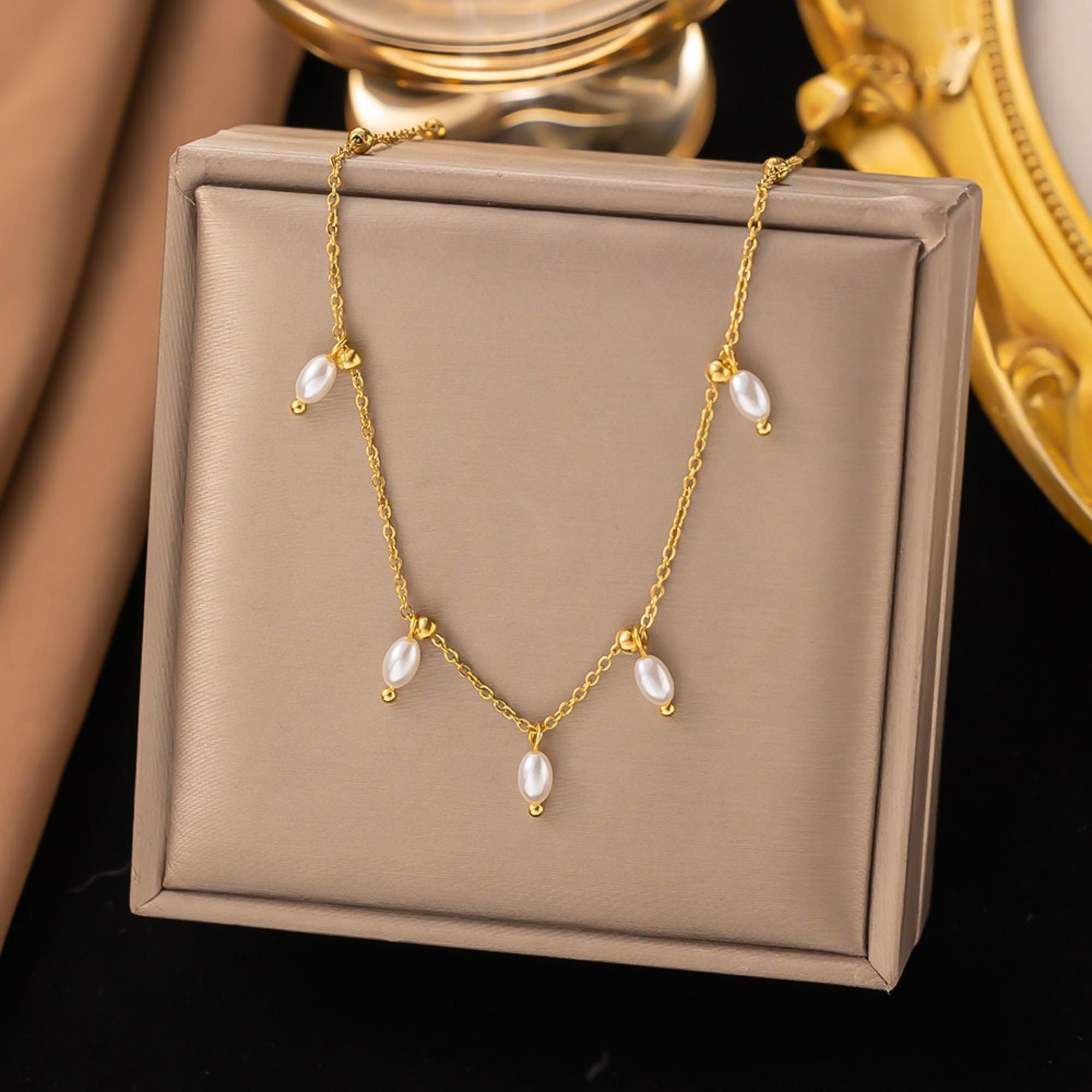 MYKI Comely Stainless Steel Necklace (MK832G-SSYI)