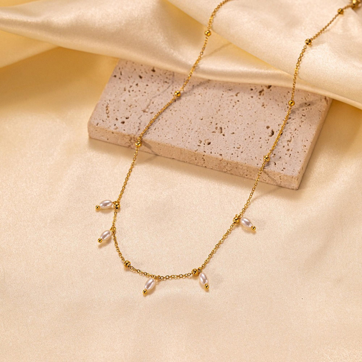 MYKI Comely Stainless Steel Necklace (MK832G-SSYI)
