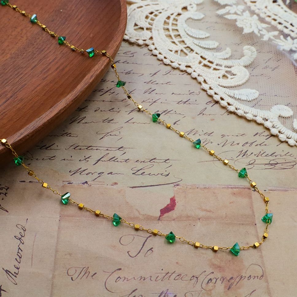 MYKI Beaded Necklace Chain (MK884-SSYI)