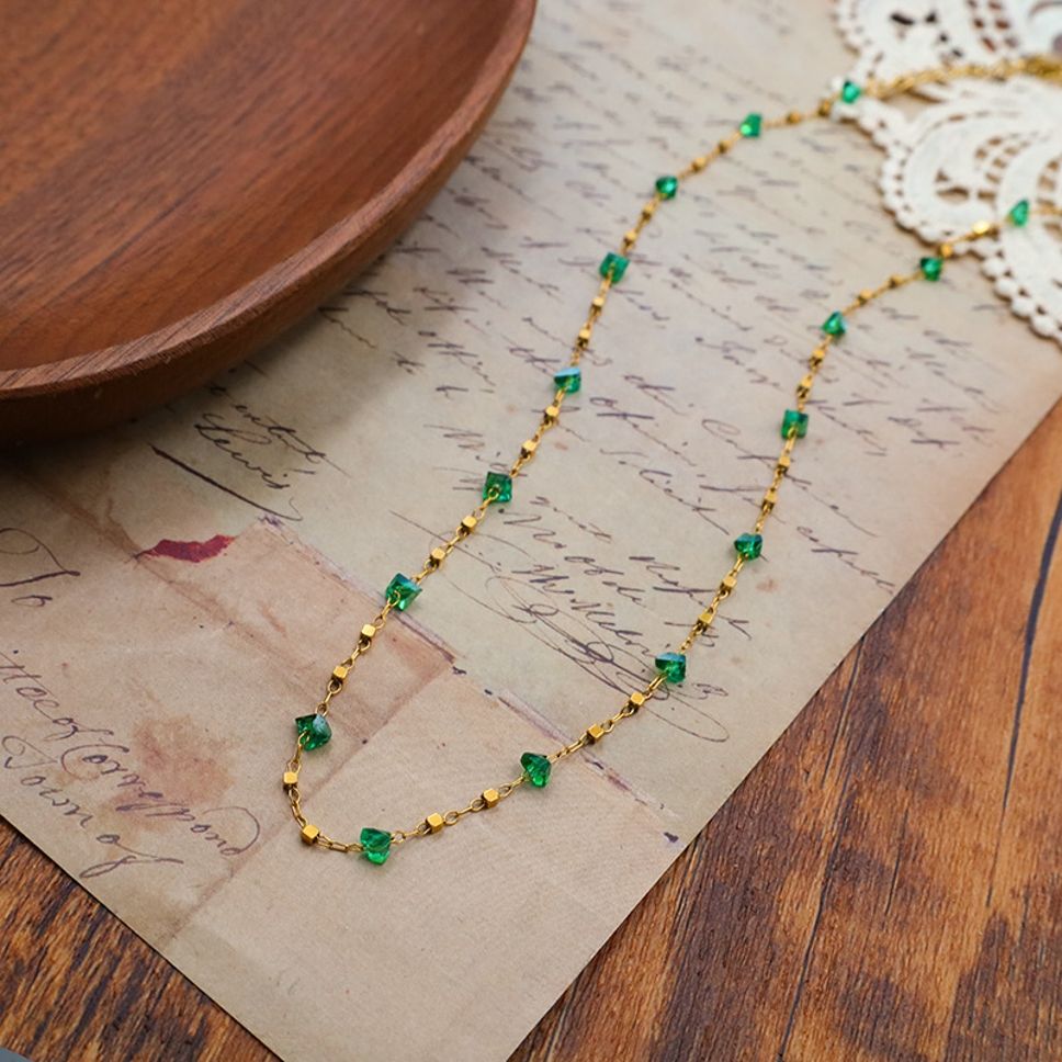 MYKI Beaded Necklace Chain (MK884-SSYI)