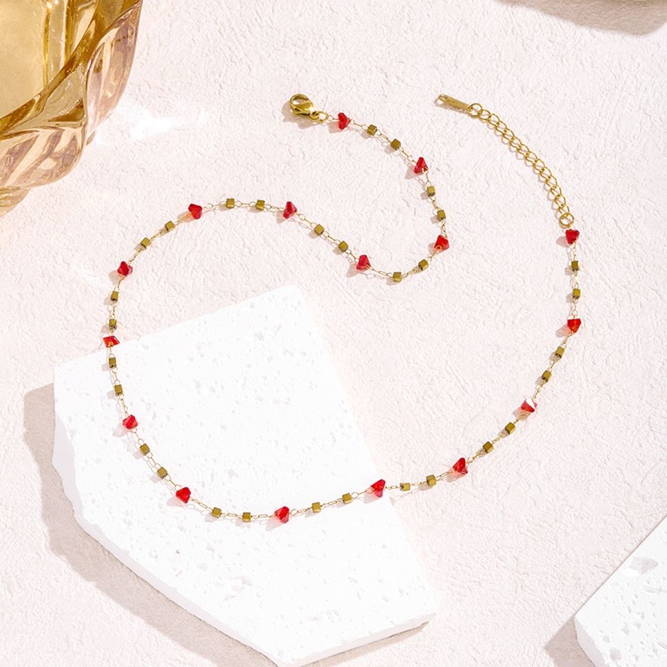 MYKI Beaded Necklace Chain (MK884-SSYI)