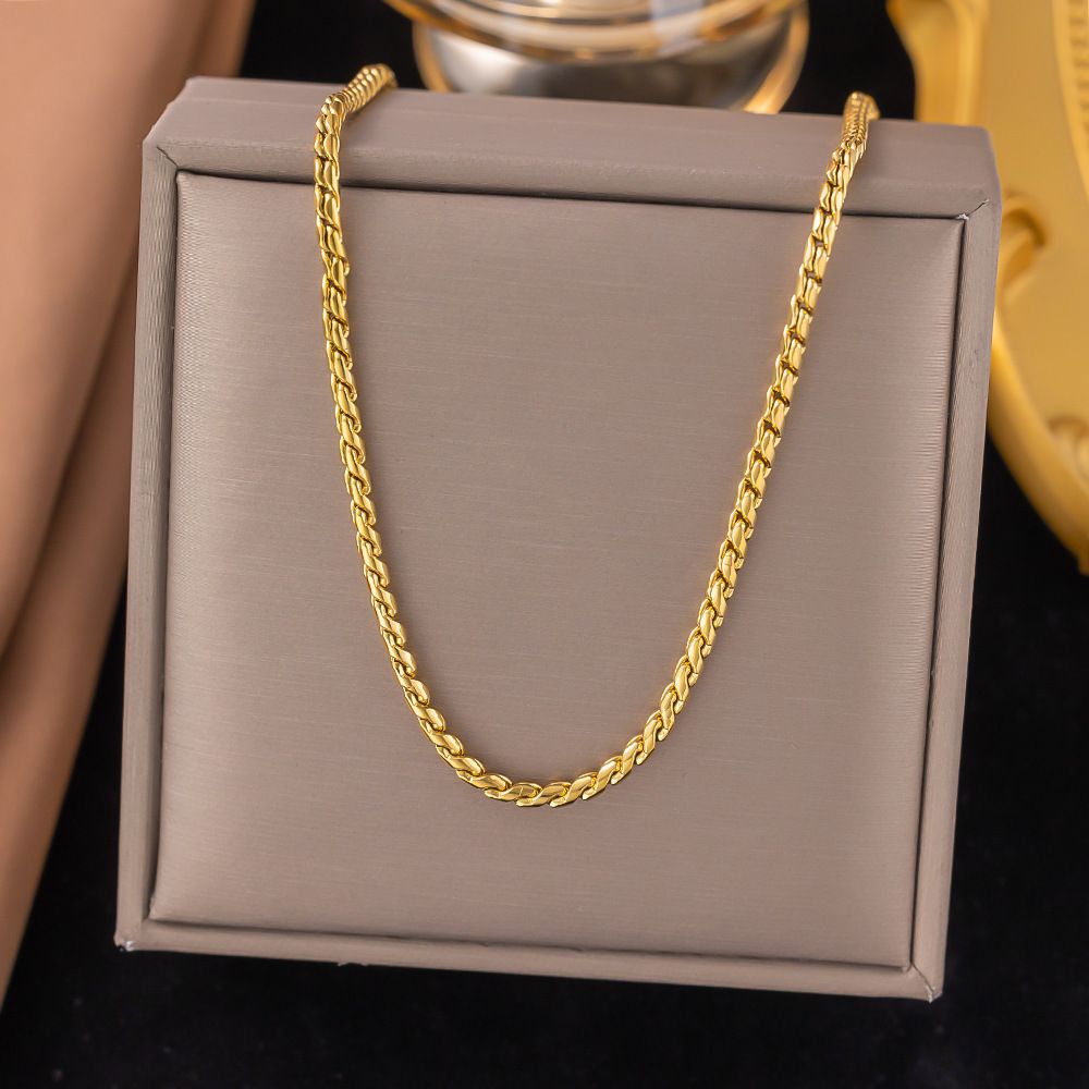 MYKI Classic Premium Plated Rope Chain Necklace (MK891G-SSYI)