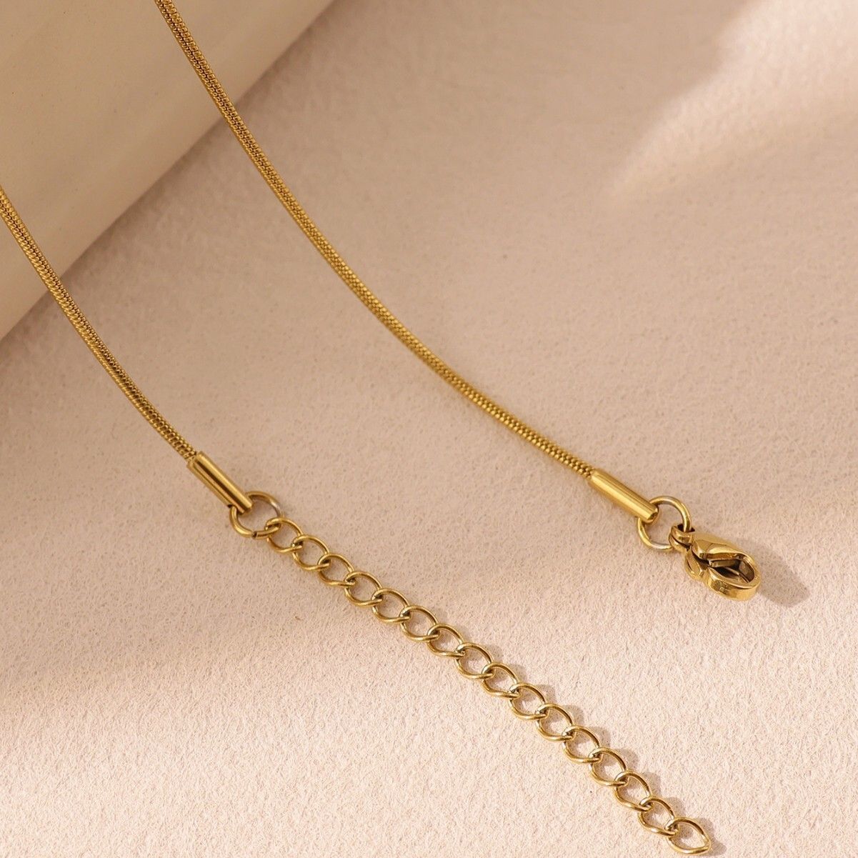 MYKI Gold-Plated Double Heart Drop Pendant Necklace (MK892G-SSYI)