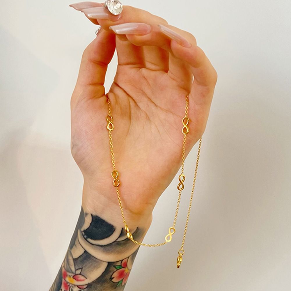 MYKI Gold-Plated Infinity Charm Necklace (MK908G-SSYI)