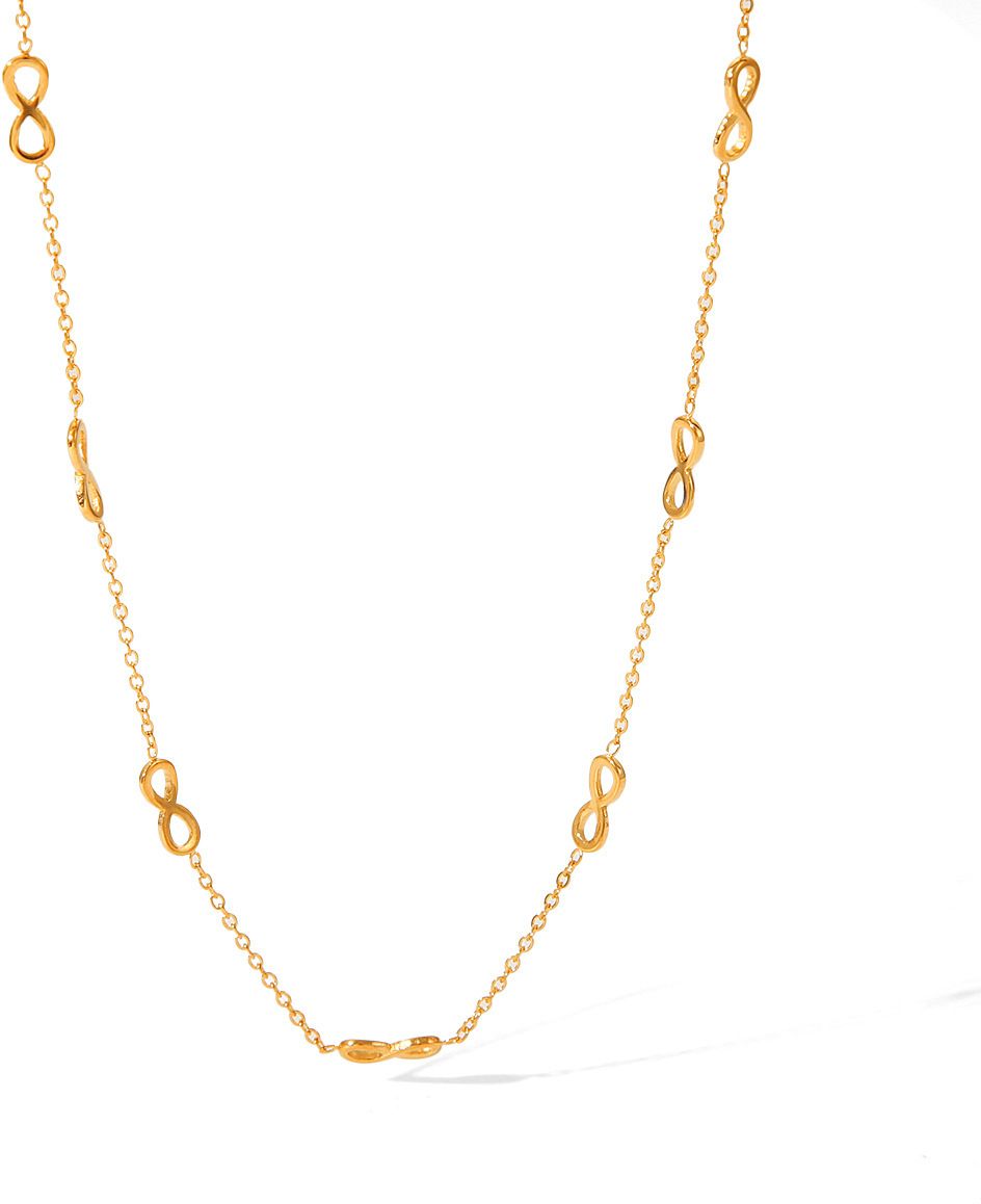 MYKI Gold-Plated Infinity Charm Necklace (MK908G-SSYI)