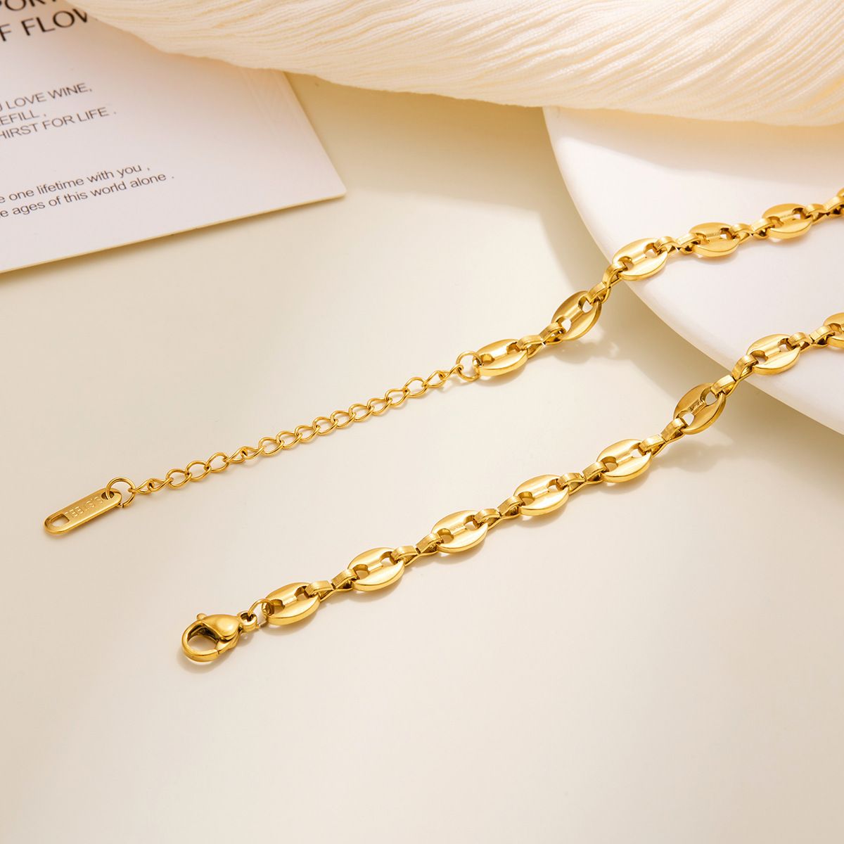 MYKI Chunky Gold Link Chain Necklace (MK913G-SSYI)
