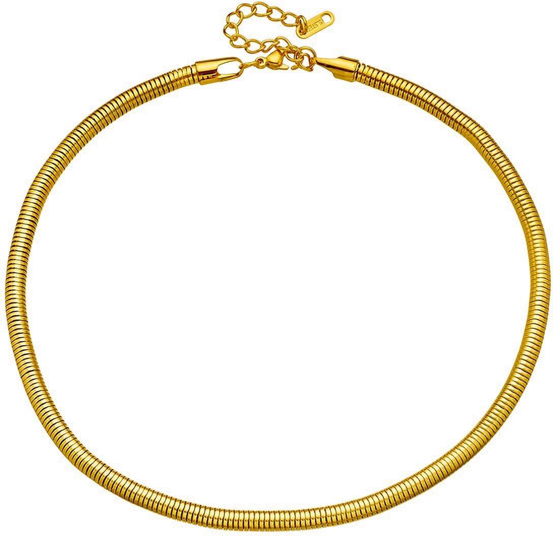 MYKI Anti-Tarnish Gold Snake Chain Necklace (MK942G-SSYI)