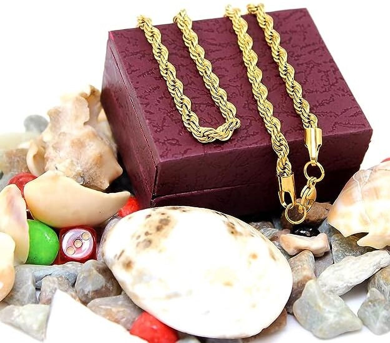 MYKI Gold Plated Rope Chain Necklace (MKMC102G)