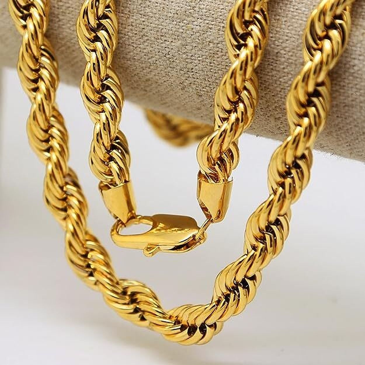 MYKI Gold Plated Rope Chain Necklace (MKMC102G)