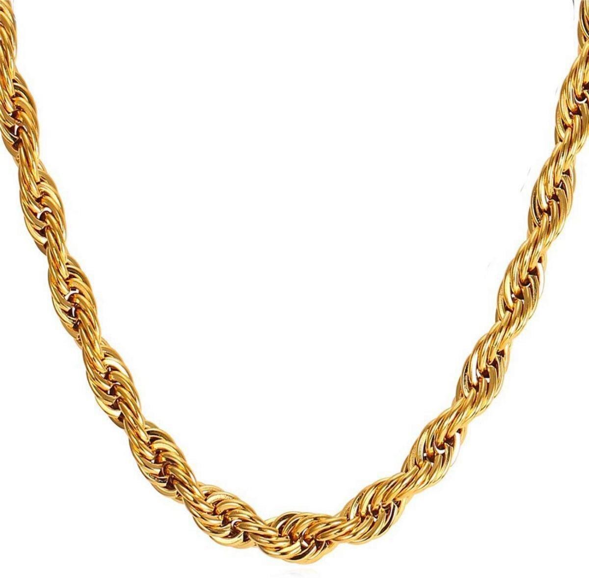 MYKI Gold Plated Rope Chain Necklace (MKMC102G)