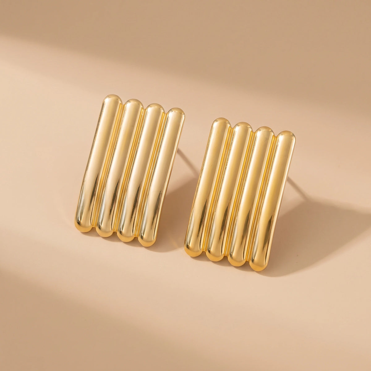 MYKI Anti Tarnish Cylinder Bar Earrings | MYKI (MKERCH1017-SSYI)