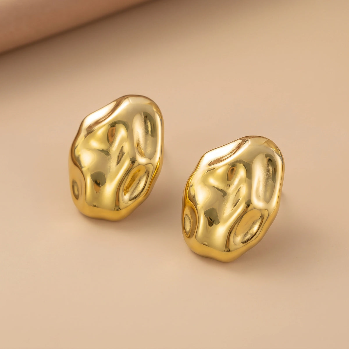 MYKI Organic Pebble Anti Tarnish Earrings | MYKI (MKERCH1030-SSYI)