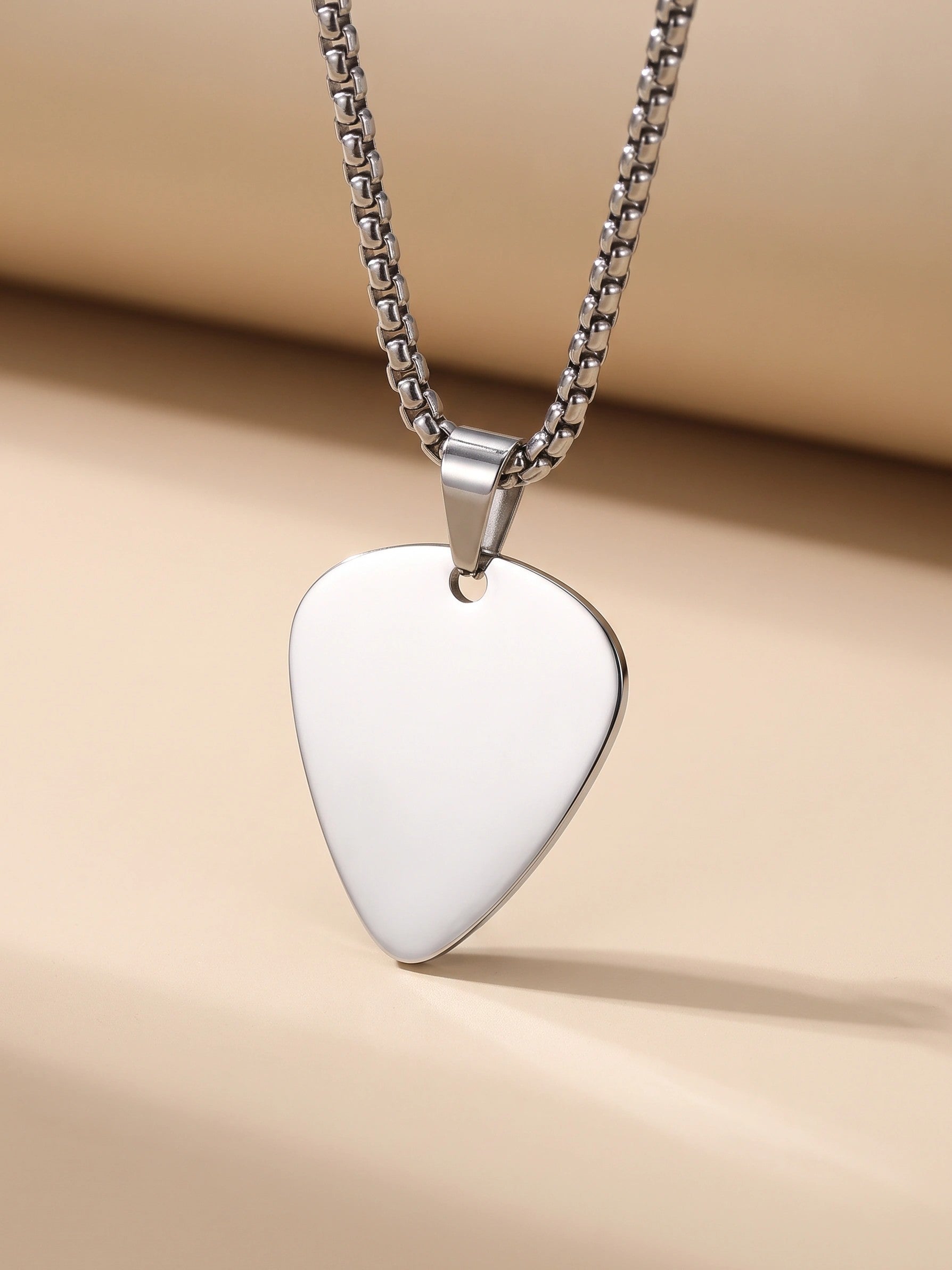 MYKI Anti-Tarnish Guitar Pick Pendant (MKMC117-MPC)
