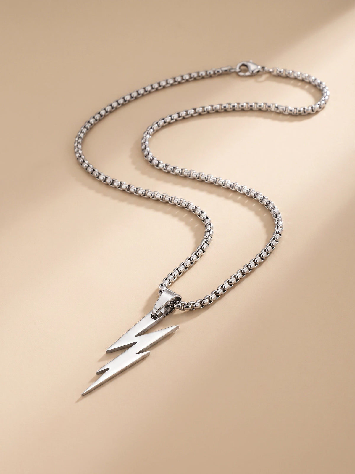 MYKI Anti-Tarnish Lightning Bolt Pendant Necklace (MKMC123-MPC)