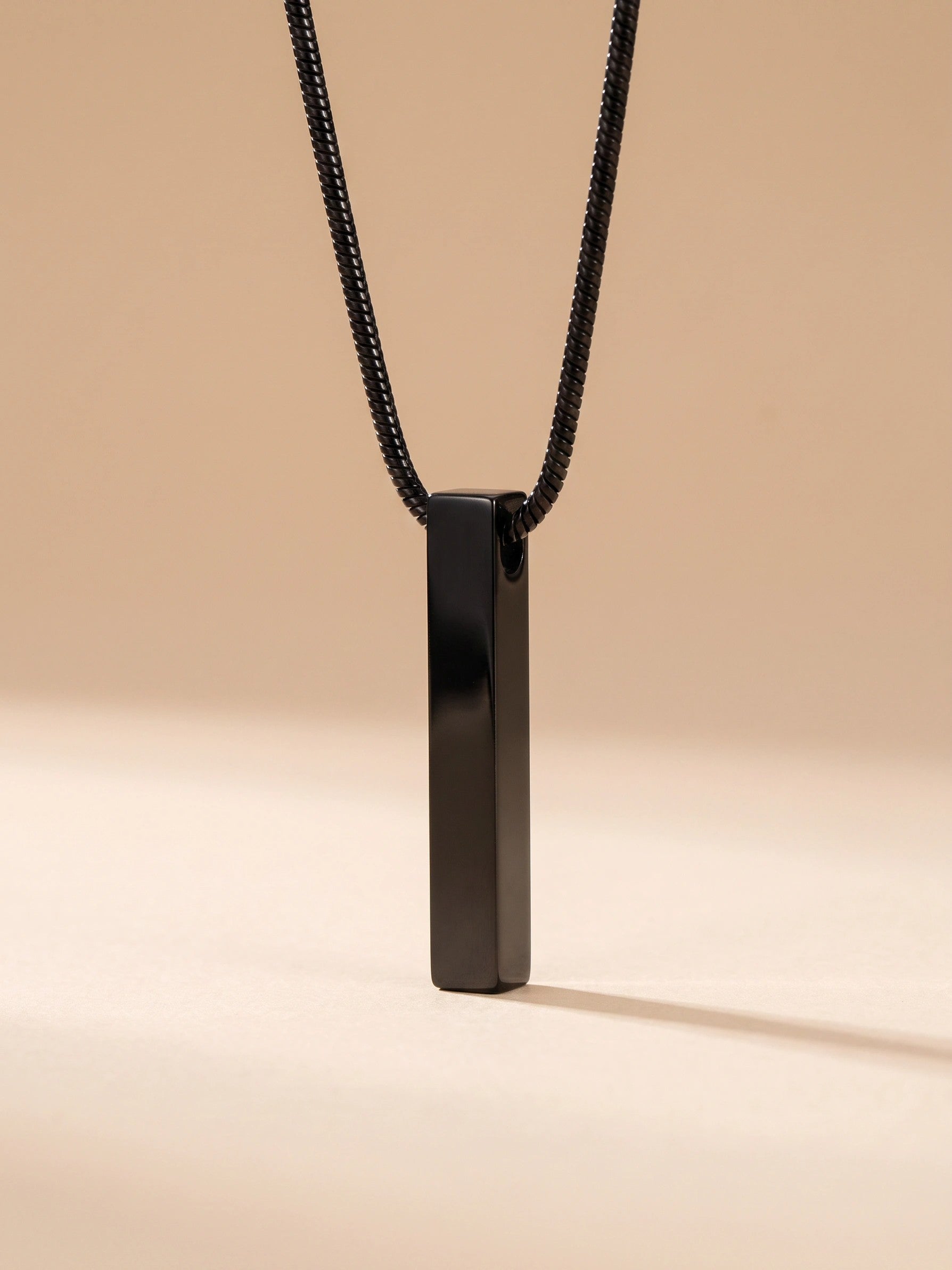 MYKI Anti-Tarnish Bar Stick Pendant Necklace (MKMC124-MPC)
