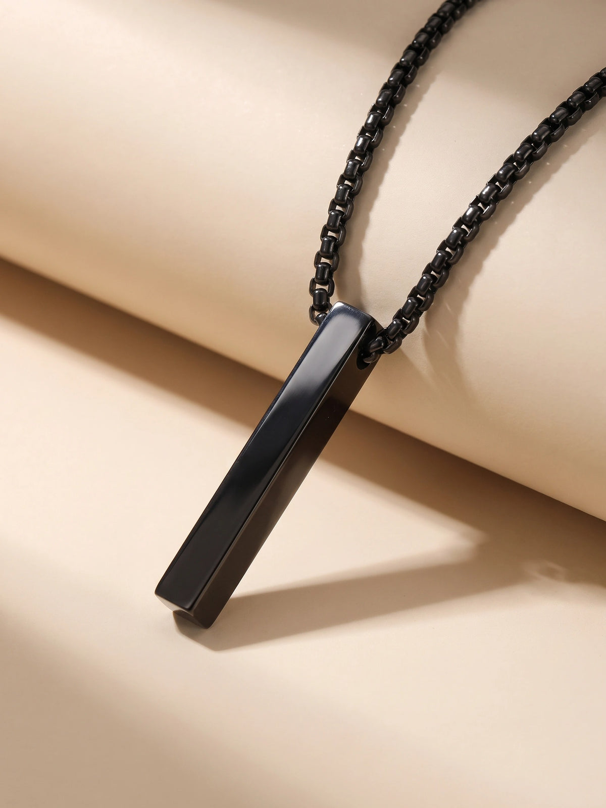 MYKI Anti-Tarnish Long Bar Pendant Necklace (MKMC130-MPC)
