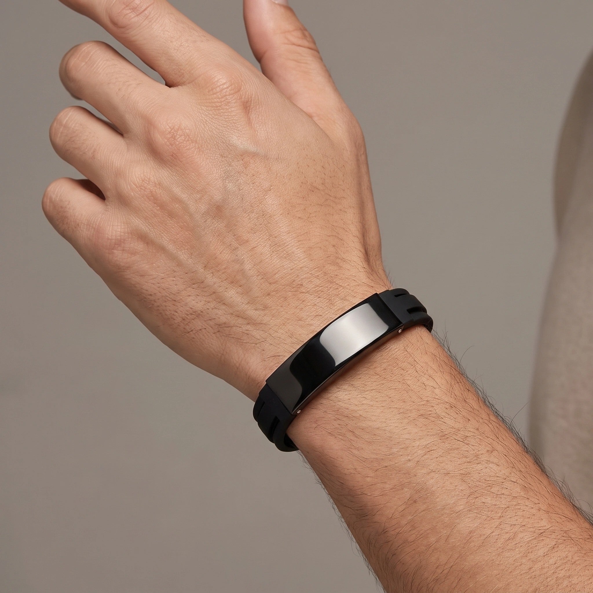 MYKI Super Silicone Watch Like Bracelet For Mens & Boys (MKMBR131)