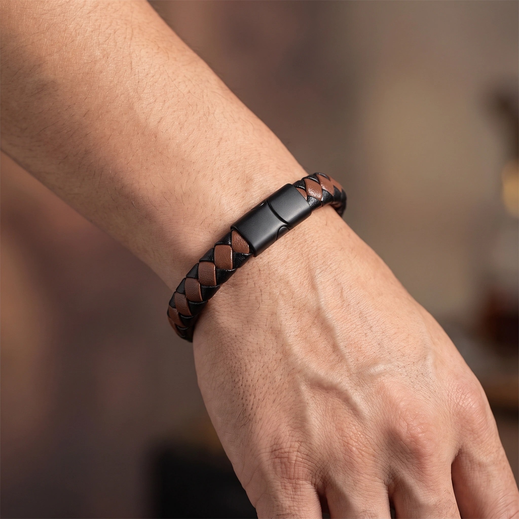 MYKI Classy Leather Bracelet (MKMBR146)