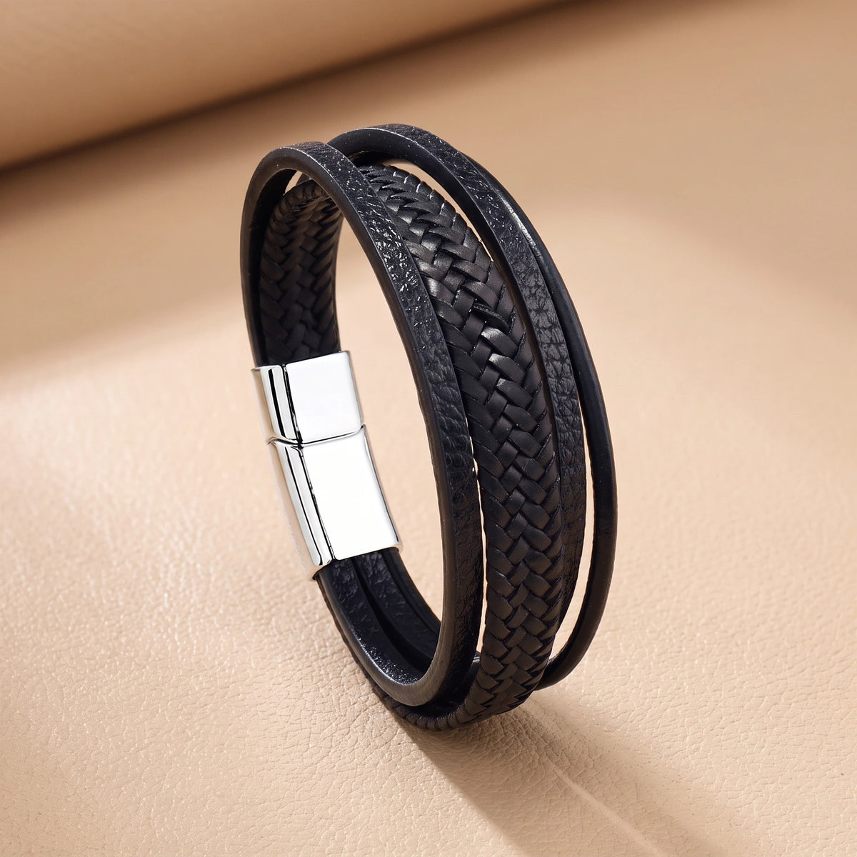 MYKI Delicate Multi Strand Leather Bracelet (MKMBR160)