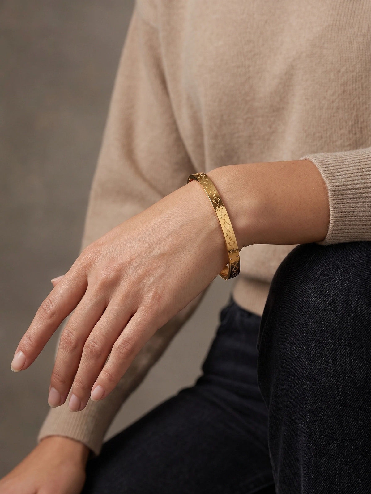 MYKI Classy Gold Bracelet (MKBRAD186-GOLD)