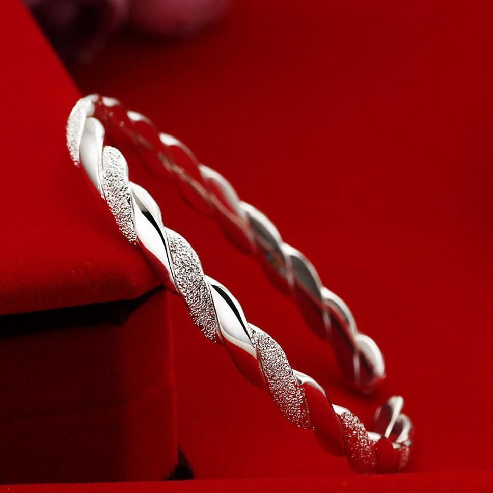 MYKI Elegant Shinny Twisted Kada (MKBRAD342S)