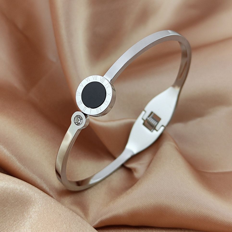 MYKI Classy Roman Letter Rose Gold plated Bracelet Kada (MKBRAD362S)
