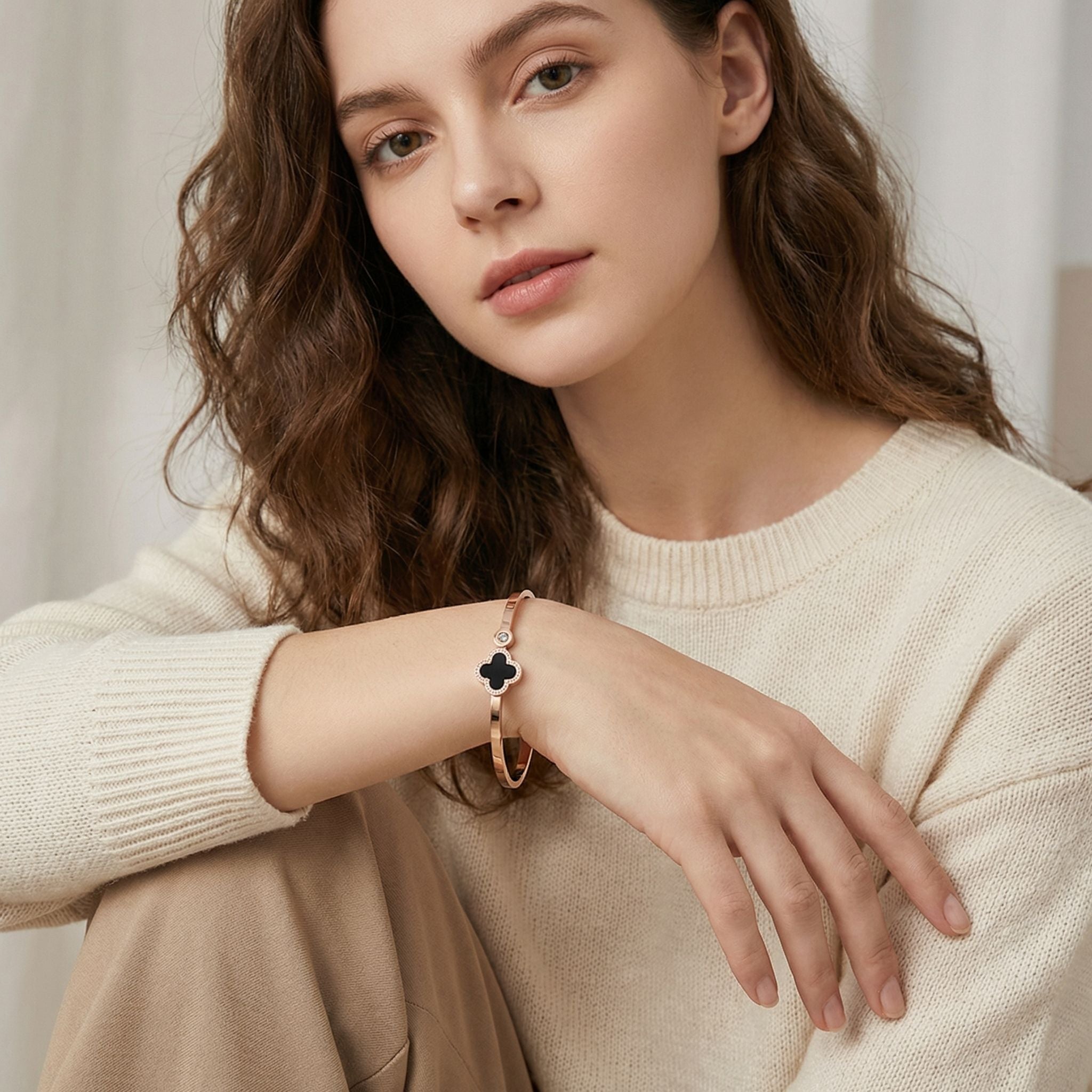 MYKI Clover Kada Bracelet (MKBRAD405)