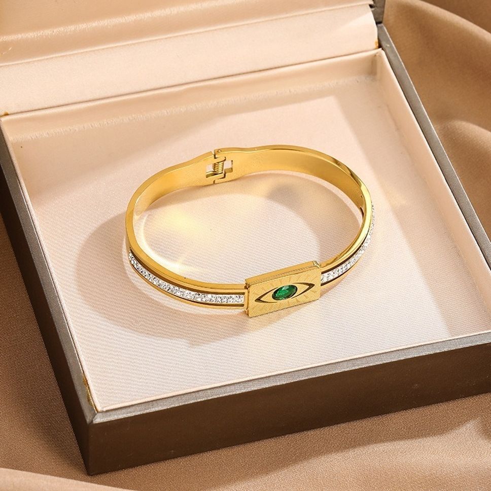 MYKI Eye Shaped Kada Bracelet (MKBRAD408G)