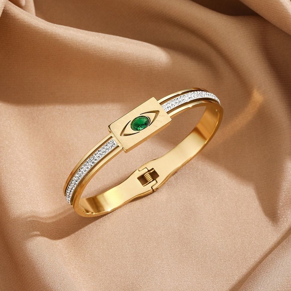 MYKI Eye Shaped Kada Bracelet (MKBRAD408G)