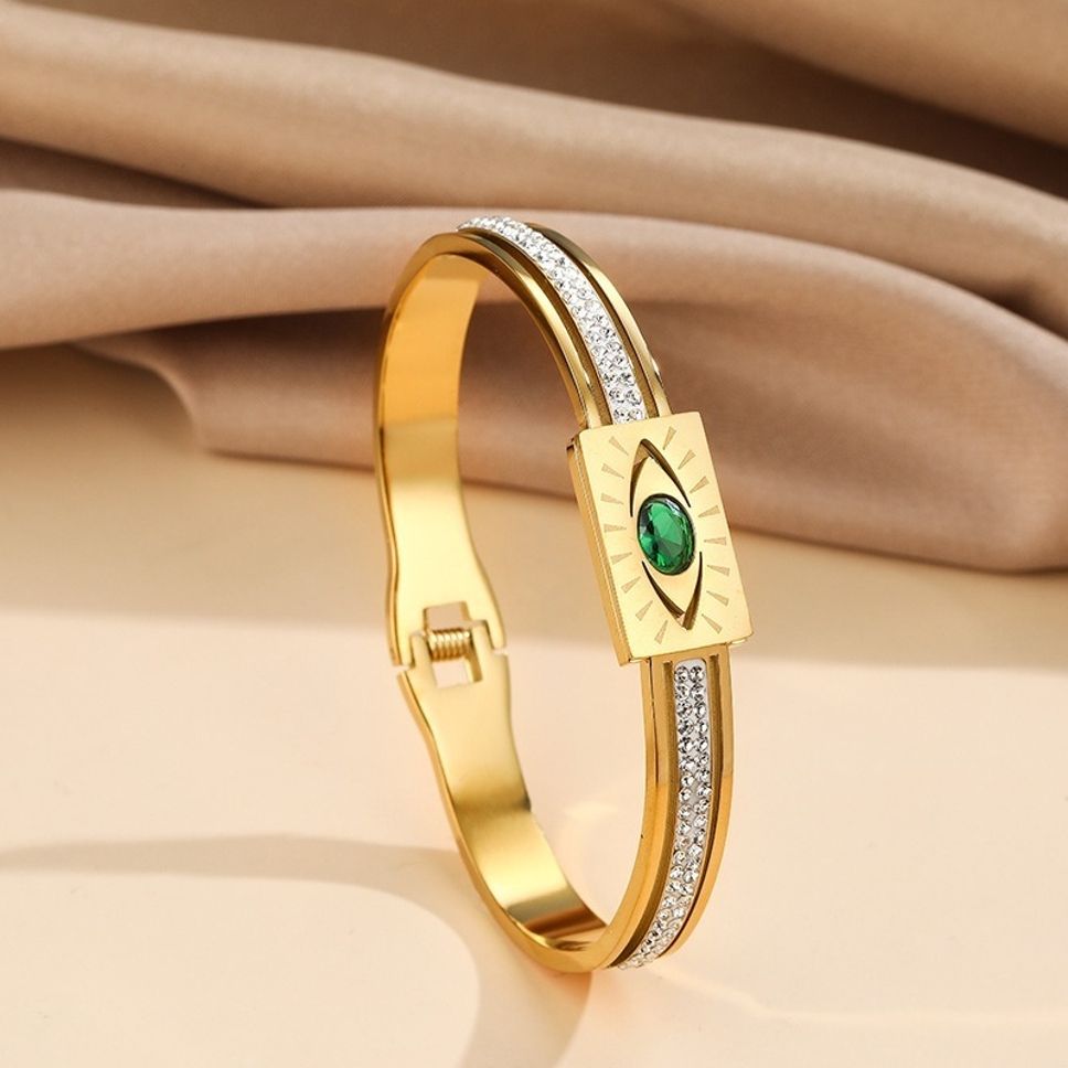 MYKI Eye Shaped Kada Bracelet (MKBRAD408G)