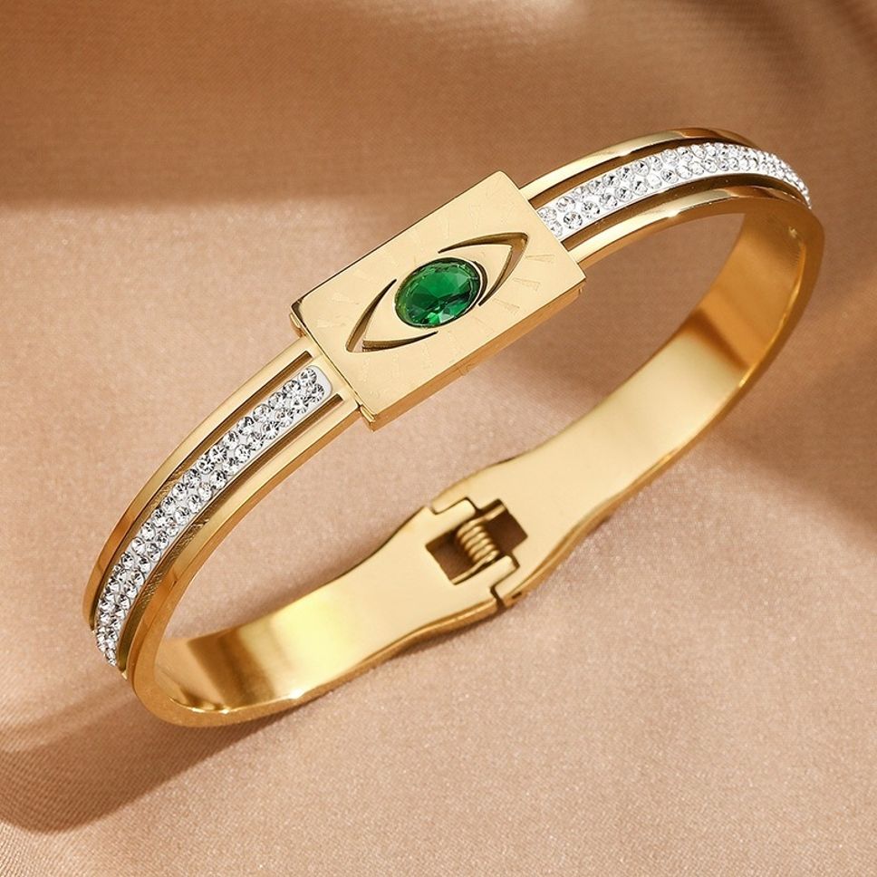 MYKI Eye Shaped Kada Bracelet (MKBRAD408G)