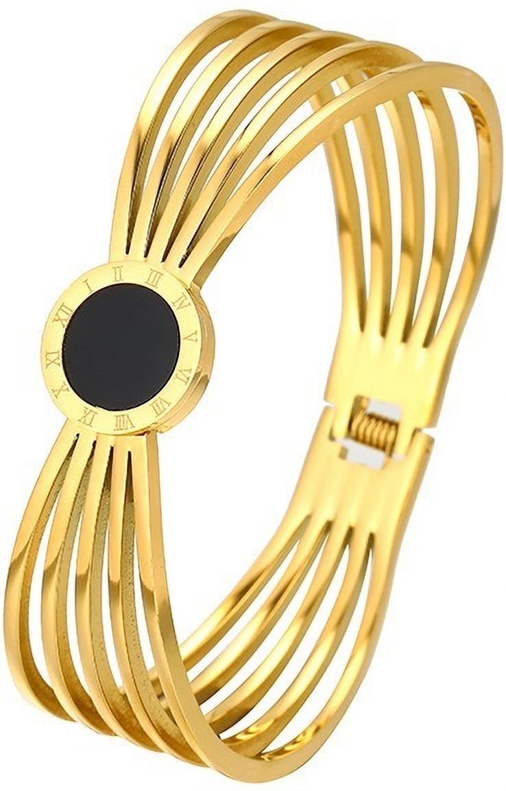 MYKI Roman Numbers Antique Kada Bracelet (MKBRAD413G)