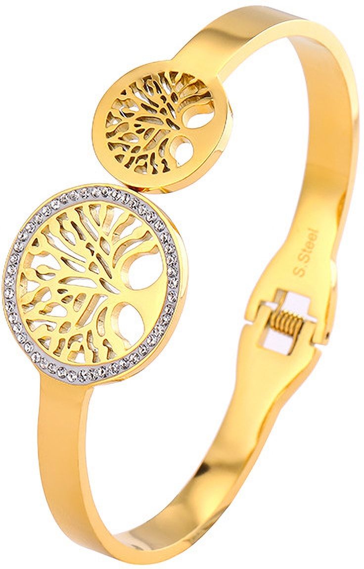 MYKI Aesthetic Diamond Kada Bracelet (MKBRAD485G)