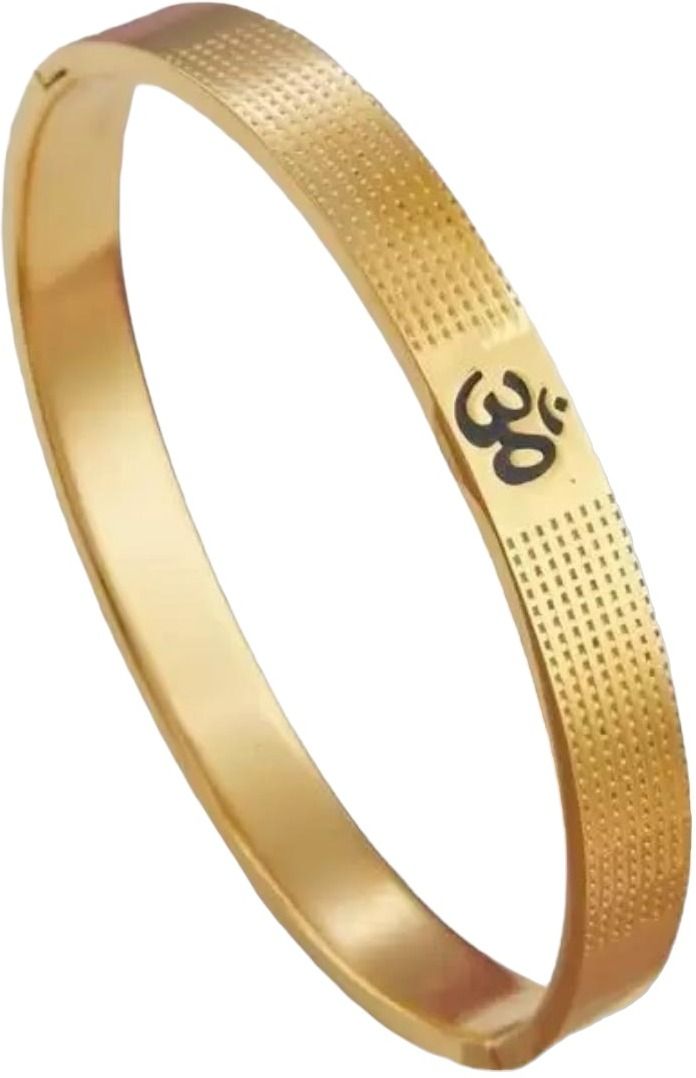 MYKI Royal OM Engraved Bangle Bracelet  (MKBRAD515G)