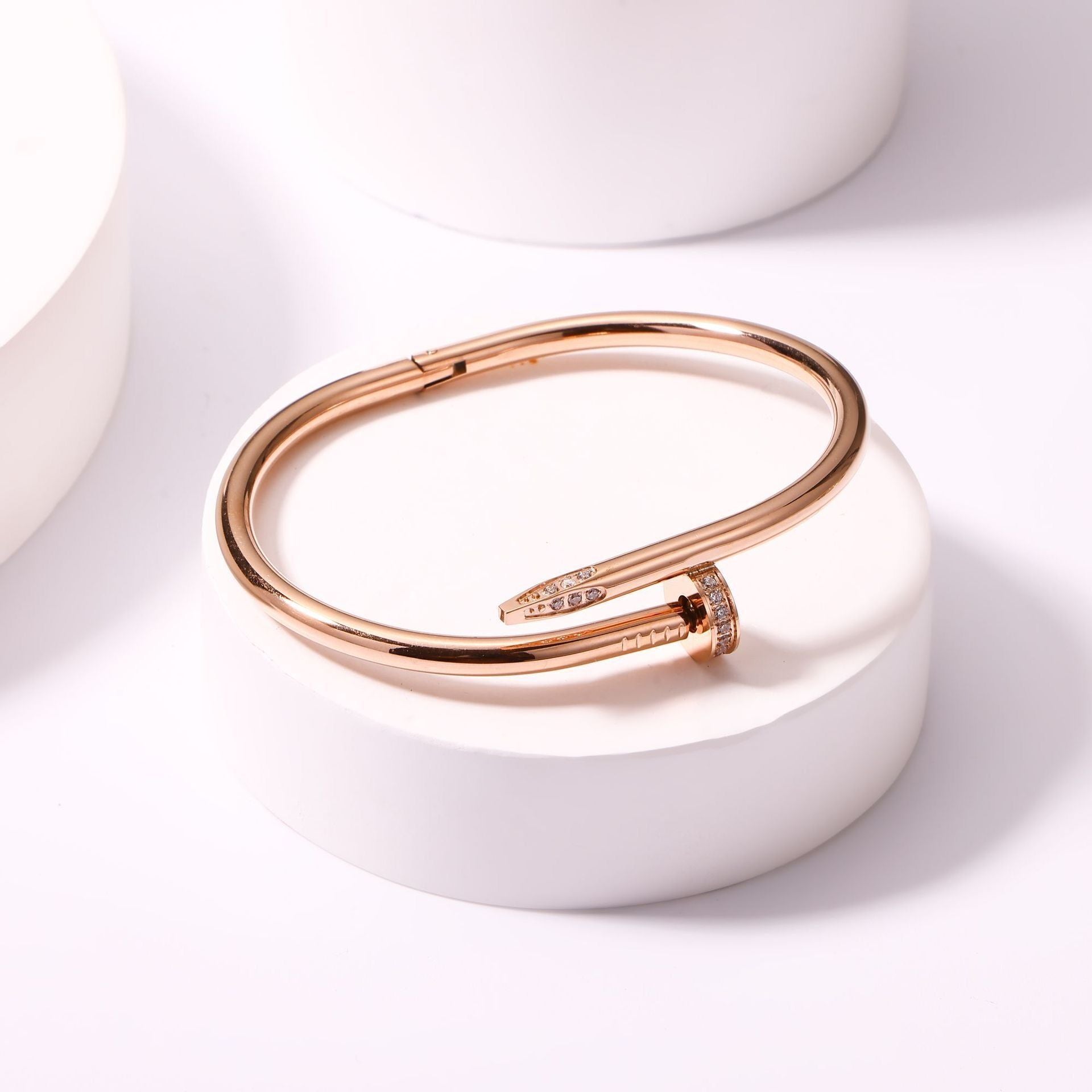 MYKI Amazing Diamond Premium plated Kada Bracelet  (MKBRAD537)