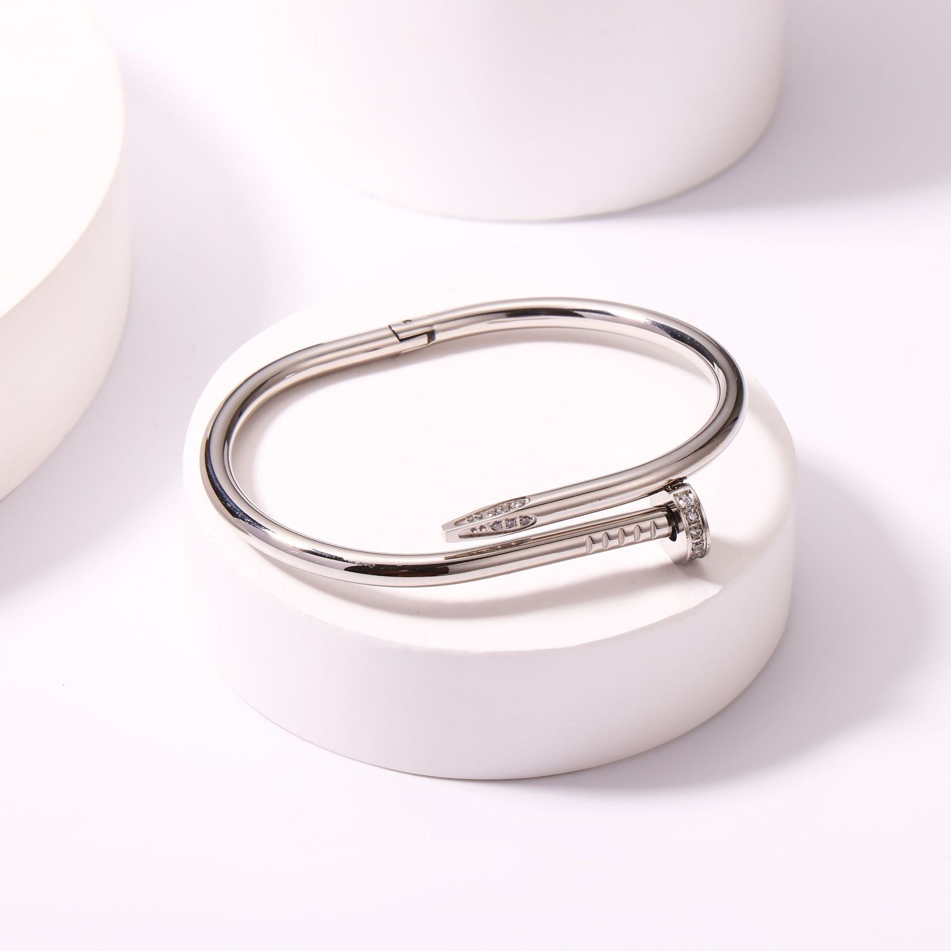 MYKI Amazing Diamond Premium plated Kada Bracelet  (MKBRAD537)