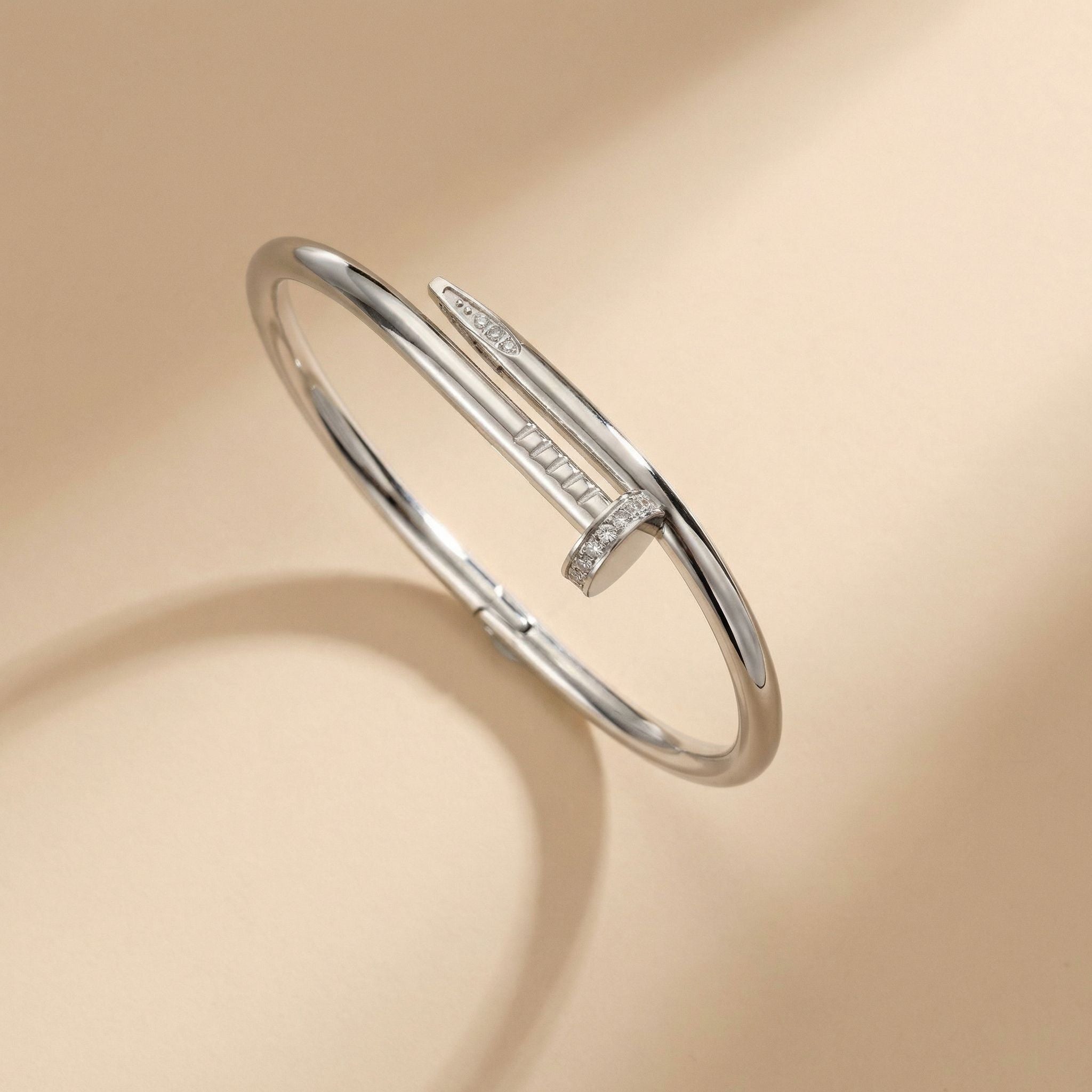 MYKI Amazing Diamond Premium plated Kada Bracelet  (MKBRAD537)
