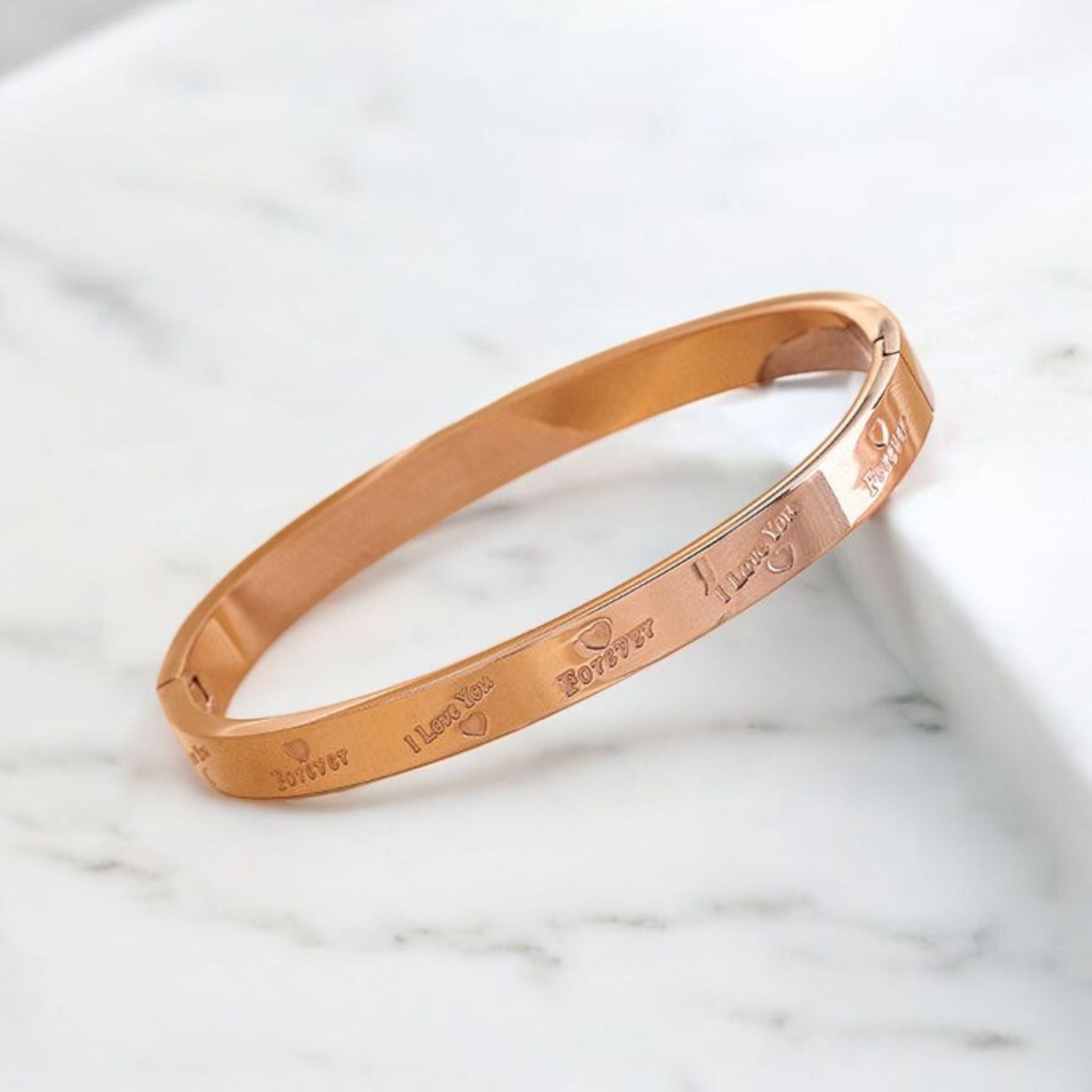 MYKI I LOVE YOU FOREVER Kada Bracelet  (MKBRAD558-CSS)