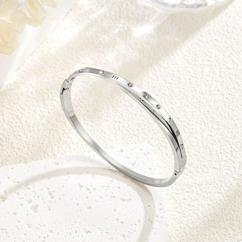 MYKI Roman Twist Bracelet (MKBRAD624-CSS)