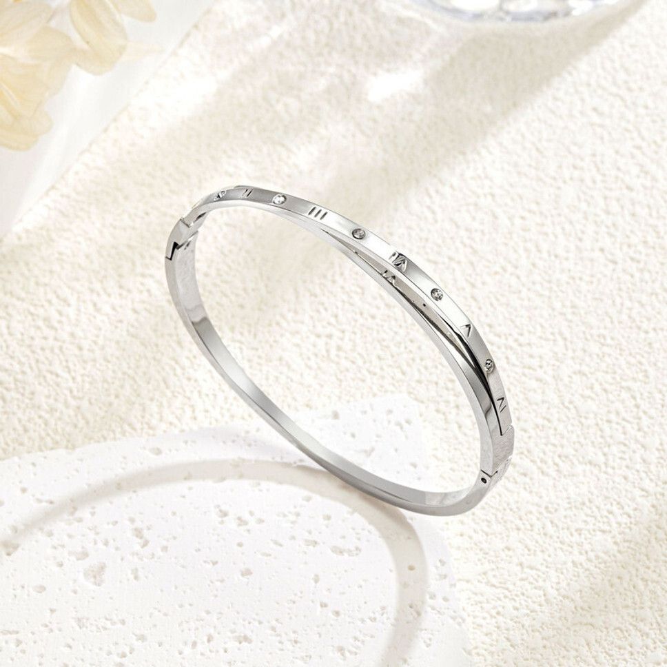 MYKI Roman Twist Bracelet (MKBRAD624-CSS)