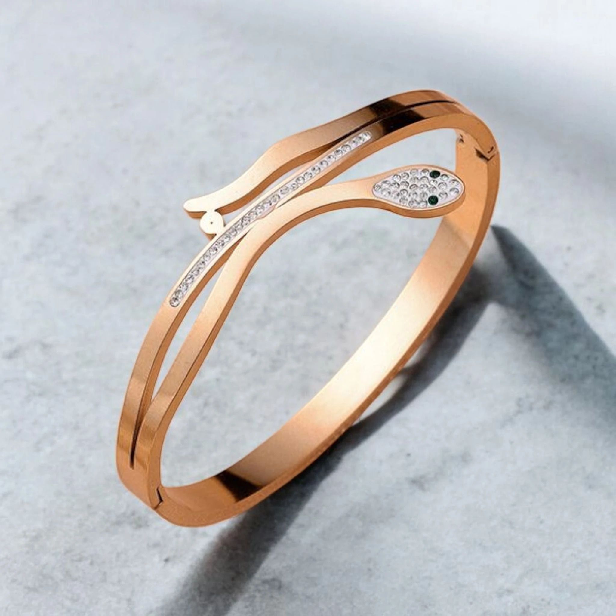 MYKI Snake Shape Kada Bracelet (MKBRAD625-CSS)