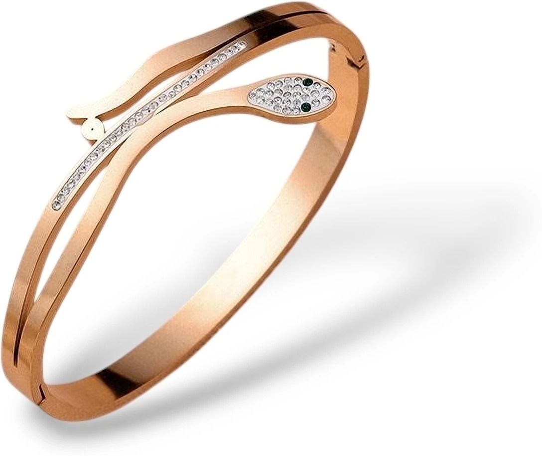 MYKI Snake Shape Kada Bracelet (MKBRAD625-CSS)