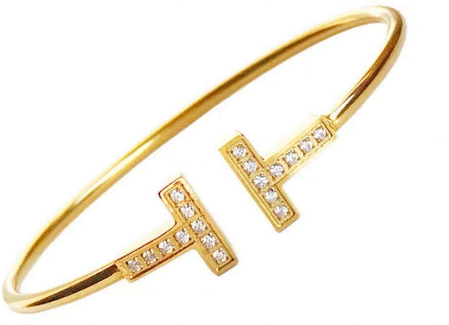 MYKI Minimal T Cuff Bracelet (MKBRAD627-CSS)