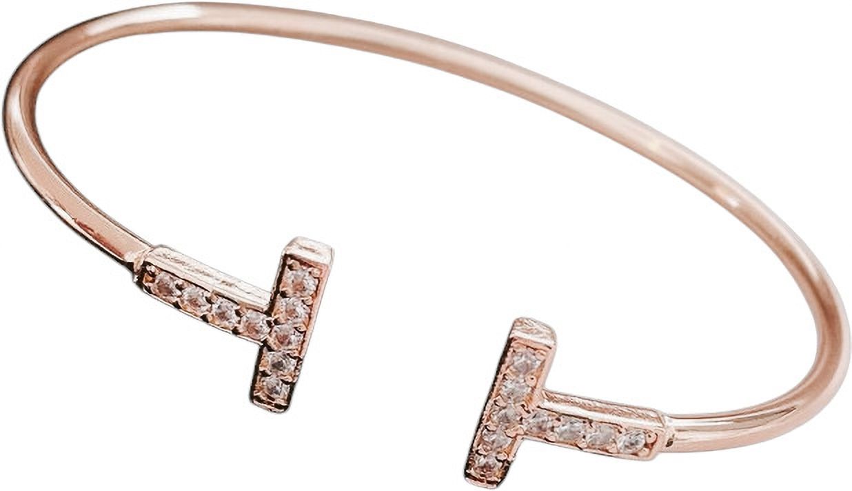 MYKI Minimal T Cuff Bracelet (MKBRAD627-CSS)