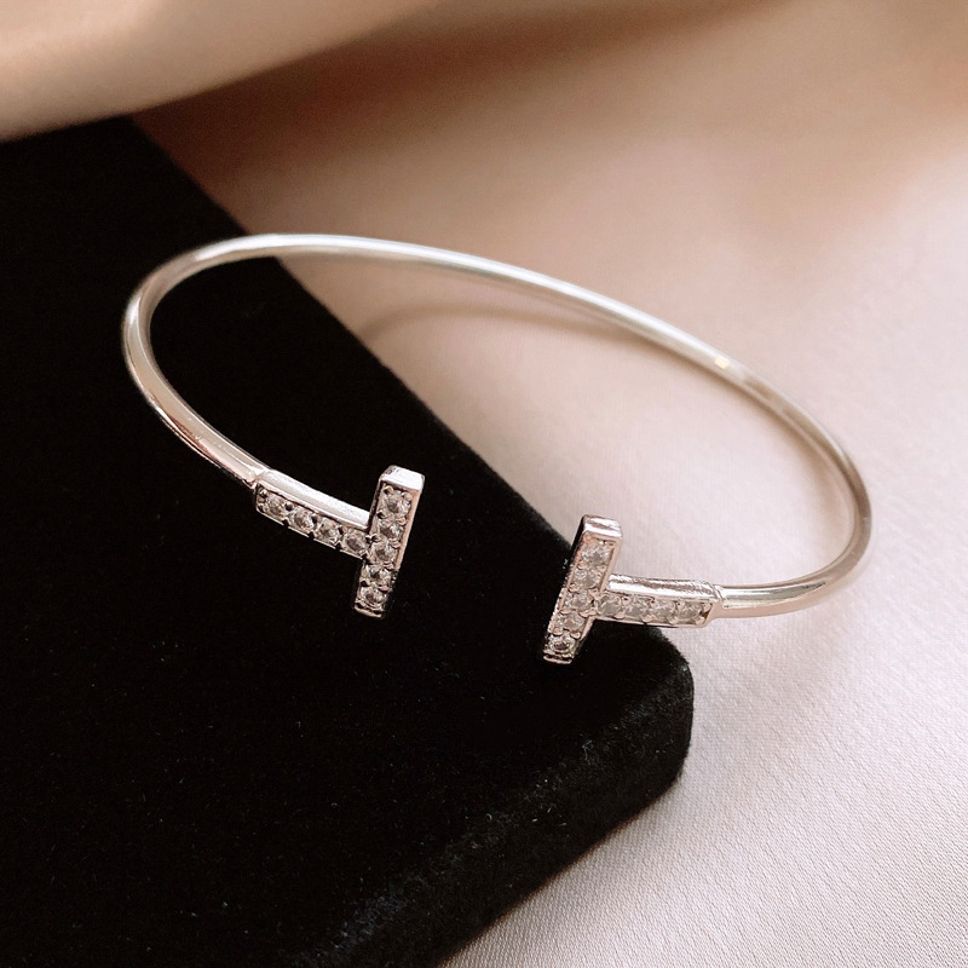 MYKI Minimal T Cuff Bracelet (MKBRAD627-CSS)