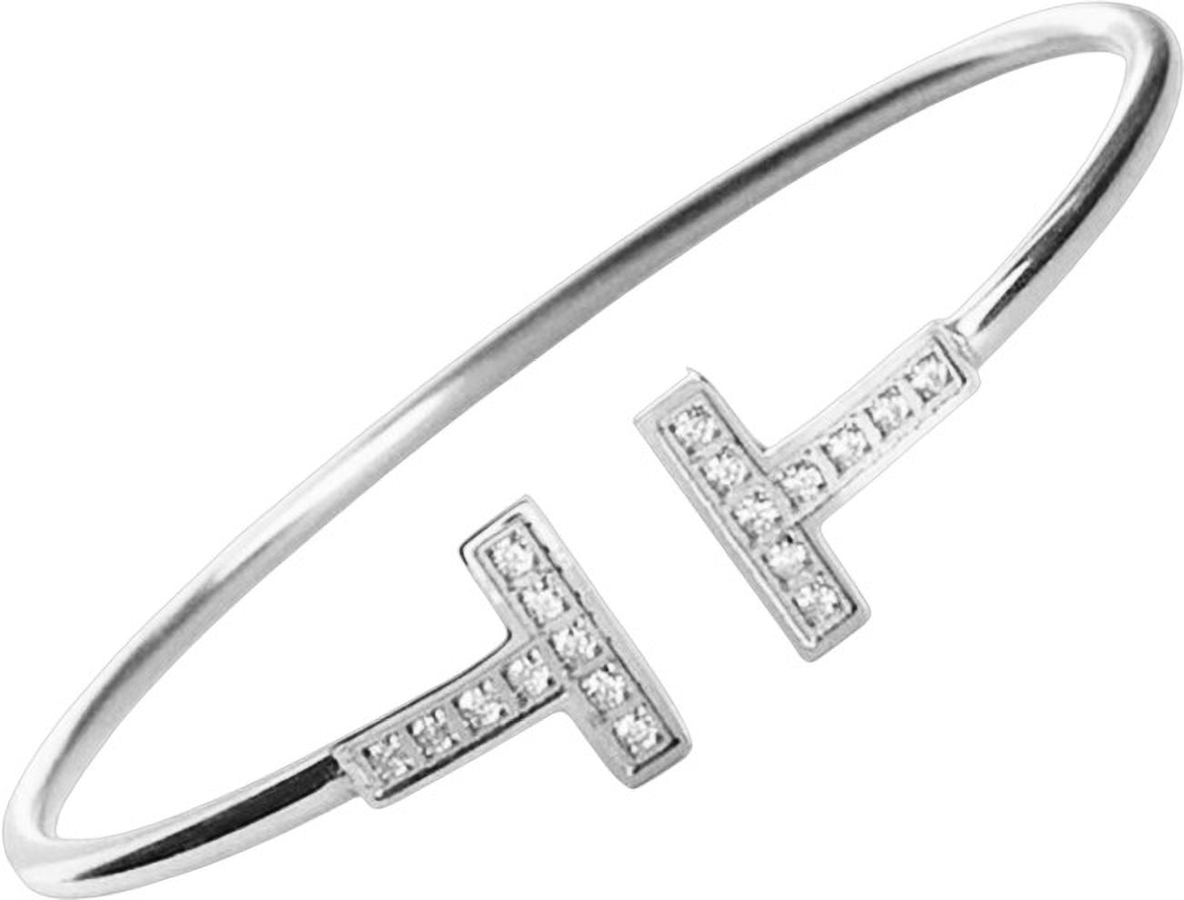 MYKI Minimal T Cuff Bracelet (MKBRAD627-CSS)