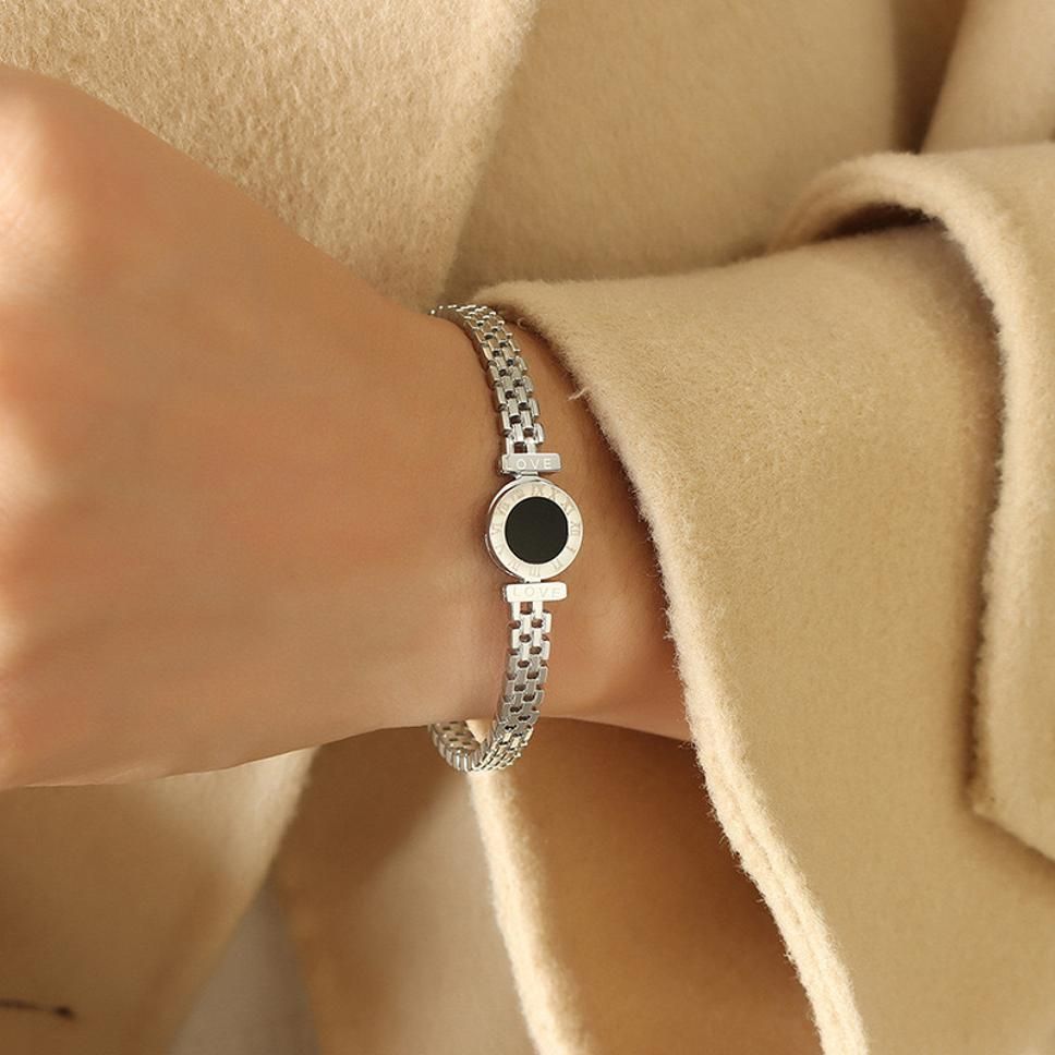 MYKI Beautiful Watch Type Design Rose Gold Plated Bracelet Kada (MKBRAD358S)